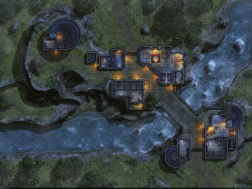 River Outpost (Nighttime Version)